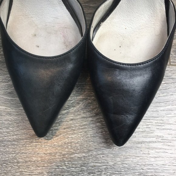 MICHAEL KORS Black Leather Zady Ankle Strap Heels - Picture 9 of 13